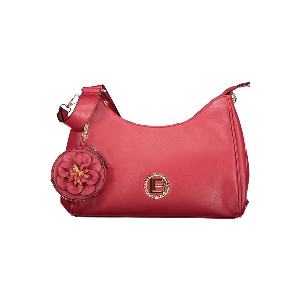 Laura Biagiotti - Bold PVC Hobo Bag with Floral Coin Purse - Red Laura Biagiotti
