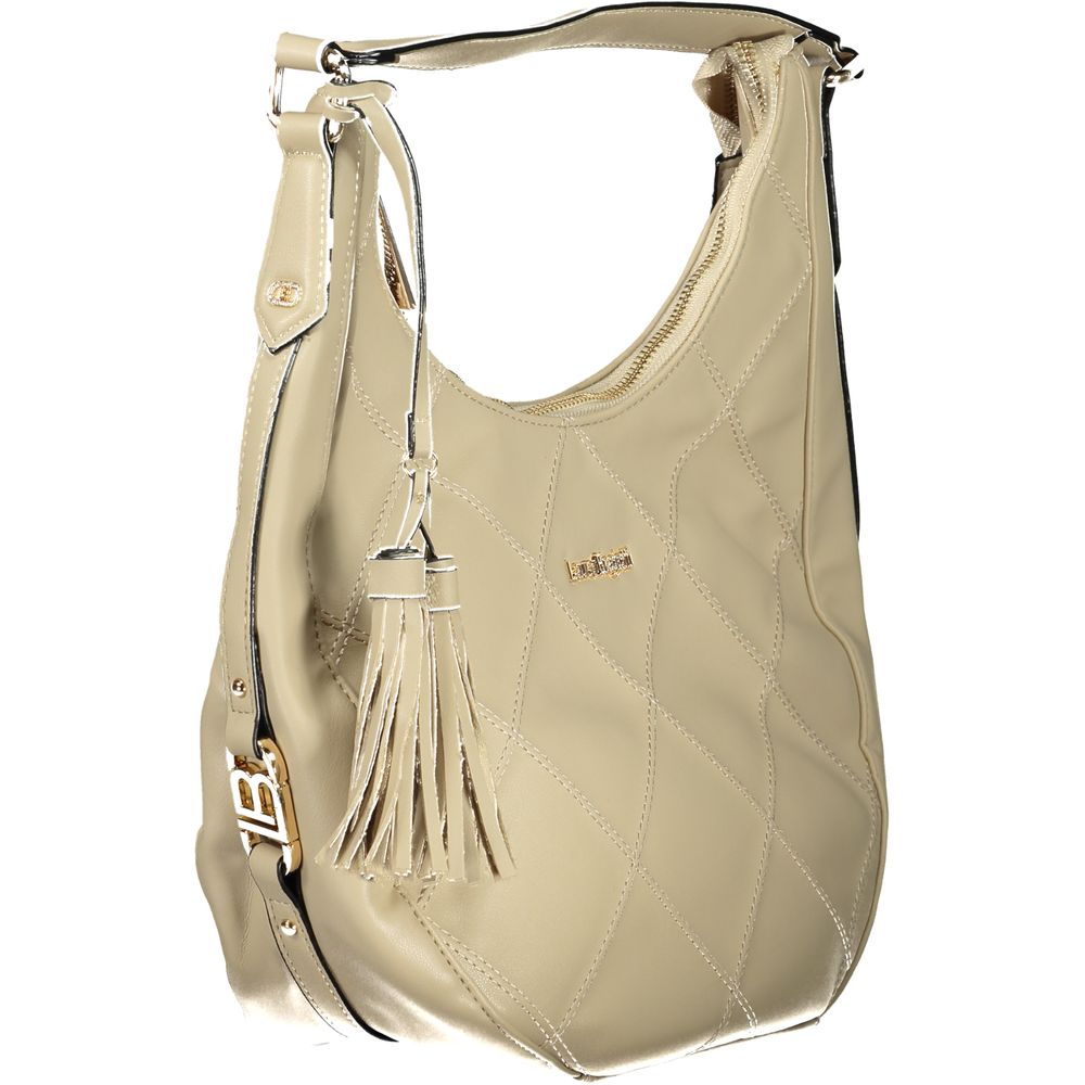 Laura Biagiotti - Elegant Quilted PVC Hobo Shoulder Bag - Beige Laura Biagiotti