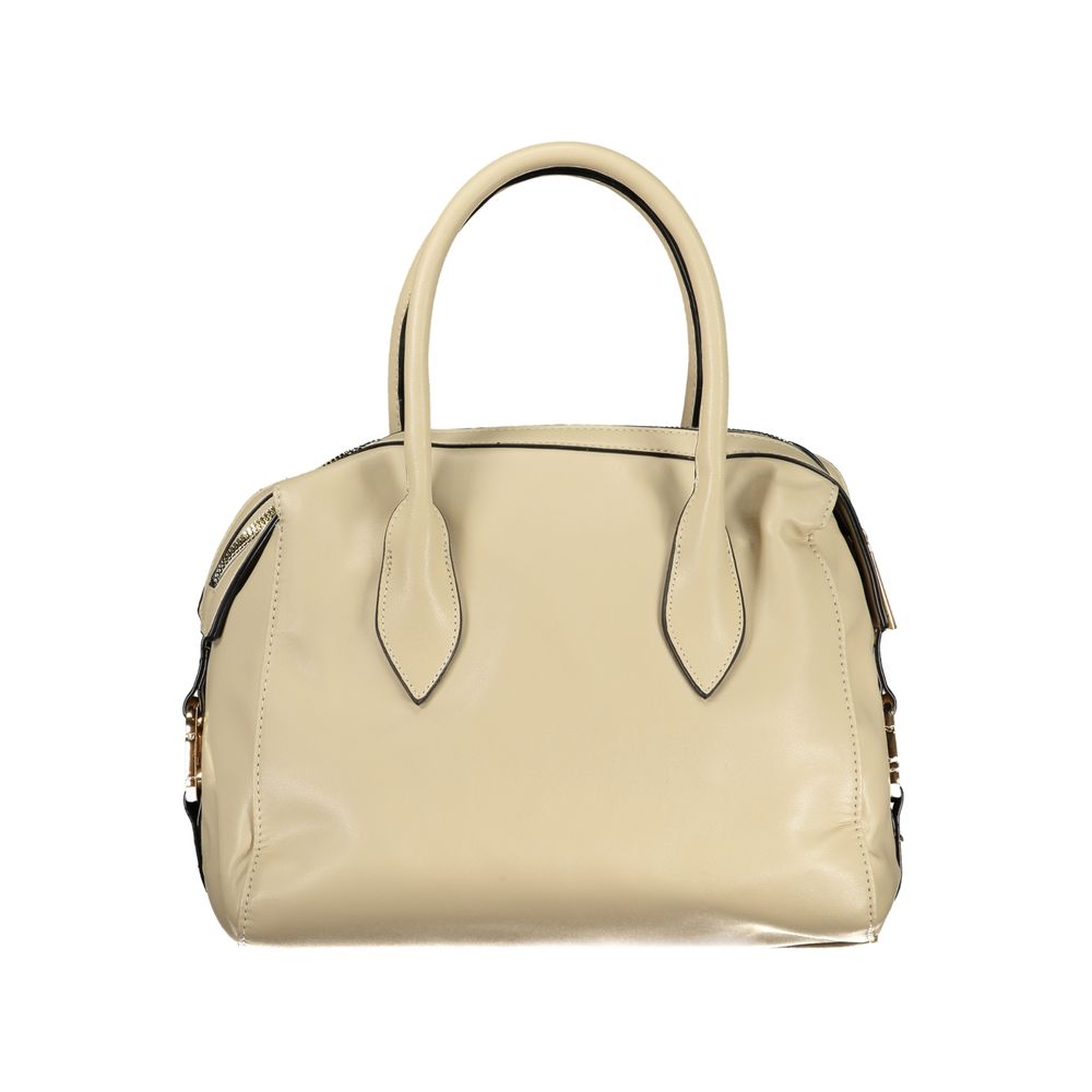 Laura Biagiotti - Sophisticated Quilted PVC Top Handle Bag with Tassel - Beige Laura Biagiotti