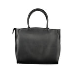 Laura Biagiotti - Sophisticated Structured PVC Top Handle Bag with Floral Charm - Black Laura Biagiotti