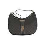 Laura Biagiotti - Sophisticated Logo Print Shoulder Bag - Black Laura Biagiotti
