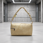 Desigual - Artistic Embossed Knotted Handle Shoulder Bag - Beige Desigual